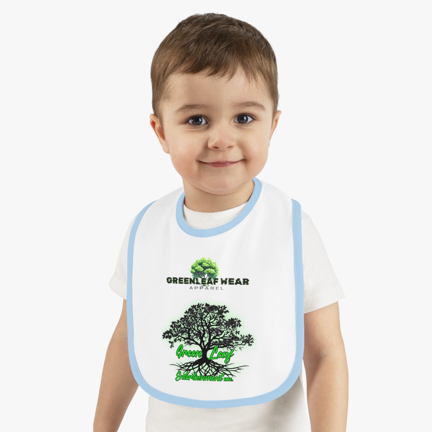 Copy of Greenleaf Wear Baby Contrast Trim Jersey Bib