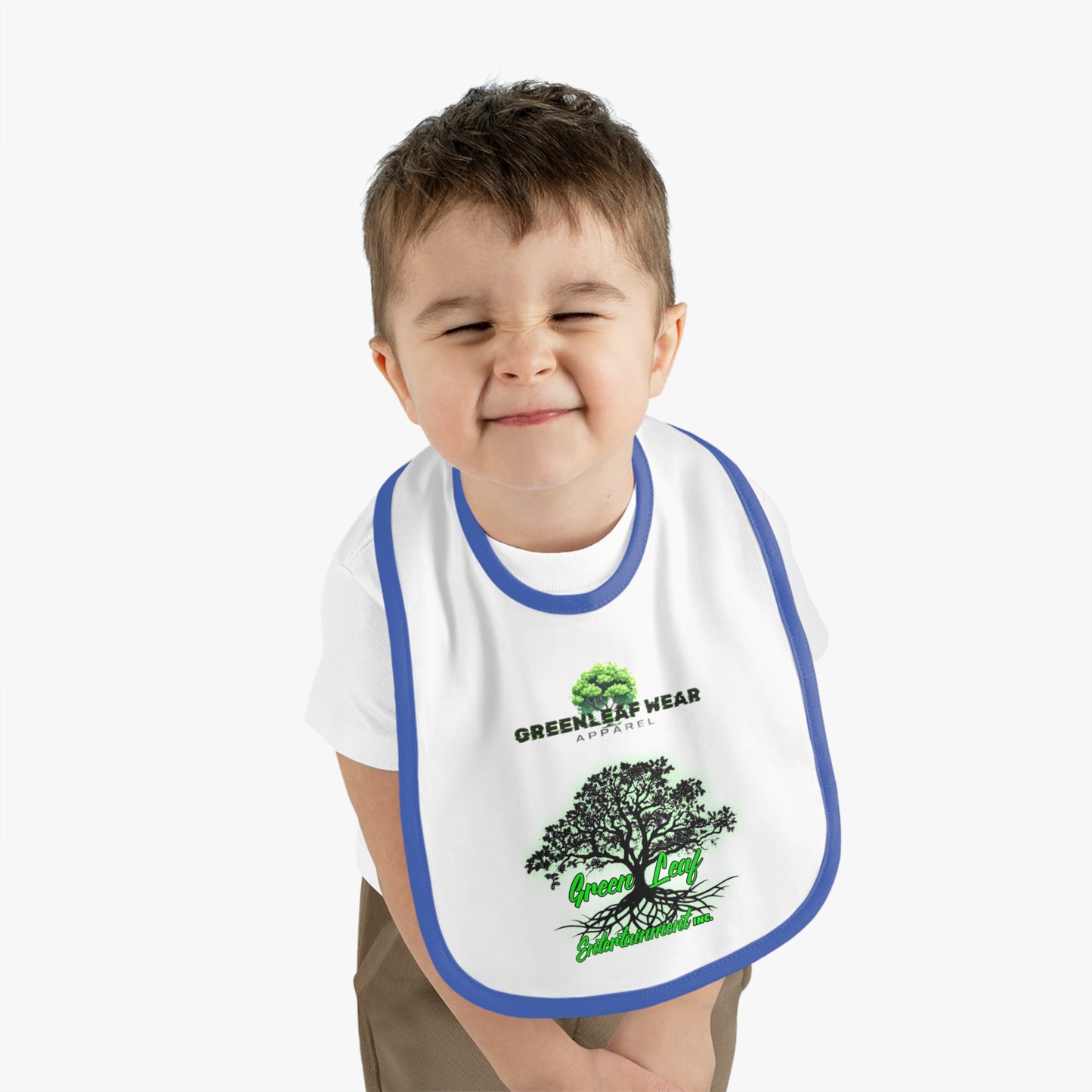 Greenleaf Wear Baby Contrast Trim Jersey Bib