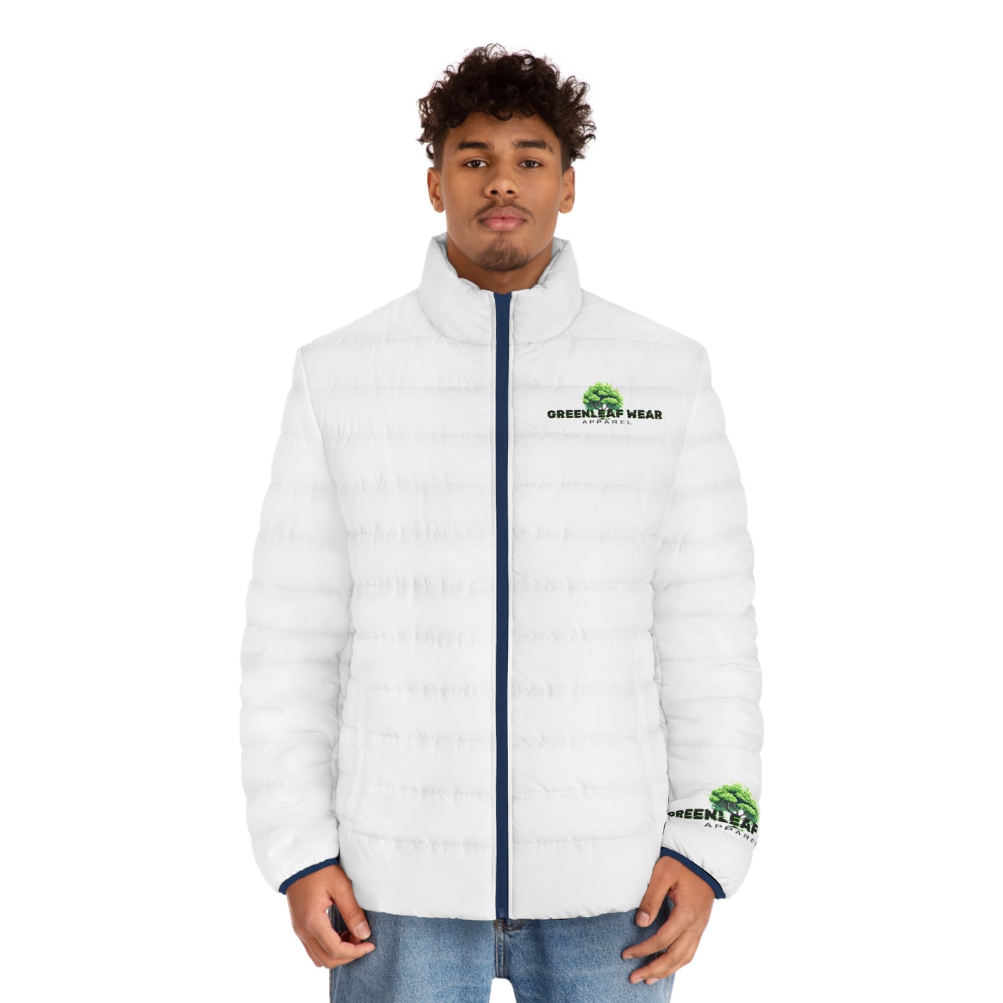 Greenleaf Wear Men's Puffer Jacket (AOP)