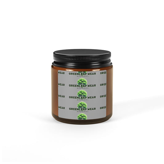 Scented Soy Candle (Multi-Size, Amber Jar)