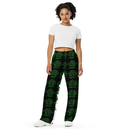 All-over print unisex wide-leg pants