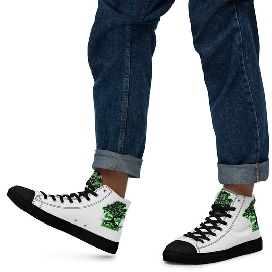 Men’s high top canvas shoes